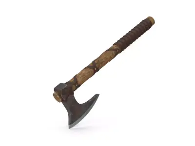 Battle Axe 3D model 12