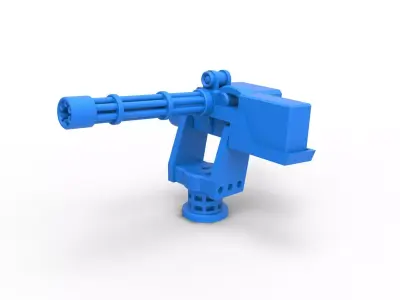 Machine gun turret Scale 1 to 25 3D print model