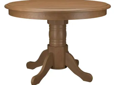 Round Dining Table 3D model buy