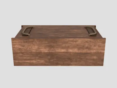 Transport crates Low-poly 3D model