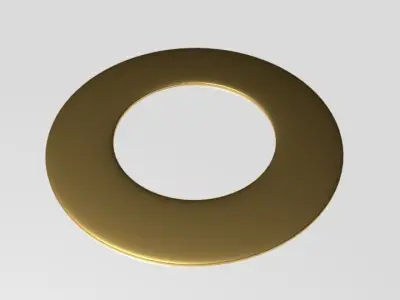Flat Washer Low-poly 3D model