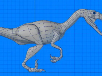 Velociraptor Dinosaur 3D model shop