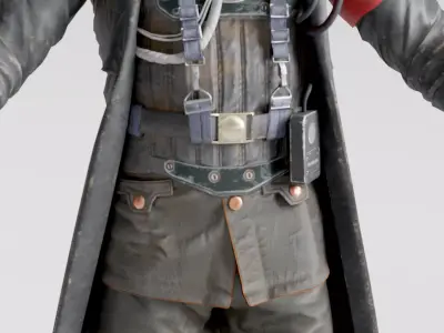 Commander NC Wolfenstein Inspired 3D model