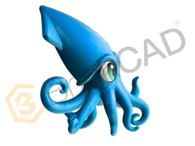 Octopus Squids 3D Model High Detail Creature 3D model