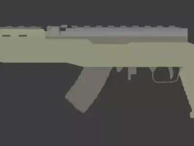 LOW - POLY SKS MODEL 3D model