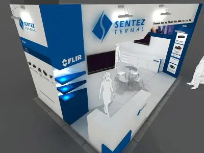 Exhibition Stand - ST0060 3D model