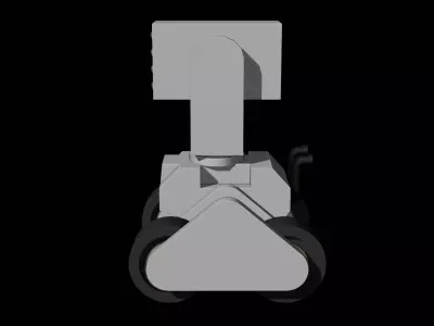 Stylized Low Poly Tank Rocket Array Game Ready Low-poly 3D model