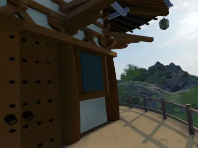 Serene Mountain Retreat 3D model