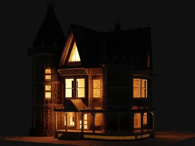 Bridgefort Haunted Houses 3D model