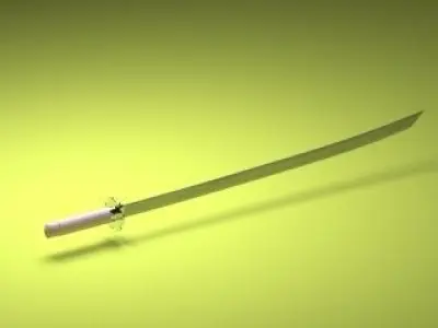 Samurai sword 3D model