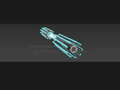 SCIFI Energy Lance 3D model
