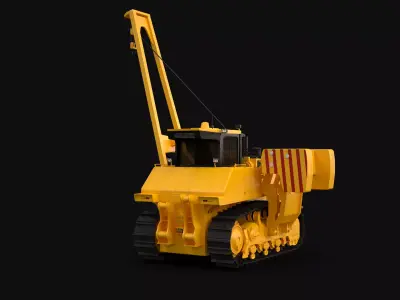Generic Pipe Layer Crawler 3D model