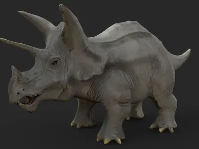 Triceratops Low-poly 3D model get
