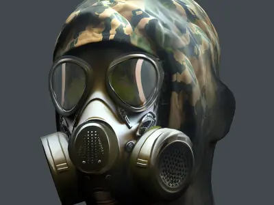 Helmet 3d model military combat Military Low-poly 3D model shop