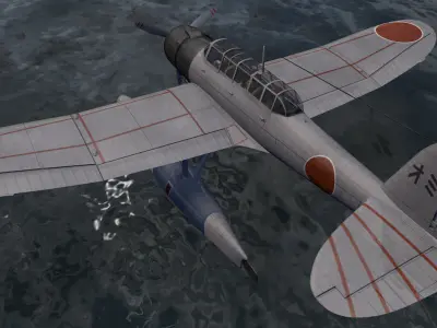 Aichi E13A1 Jaka - aka Jake 3D model