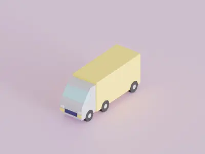 Low Poly Industrial Equipment Set 3D model