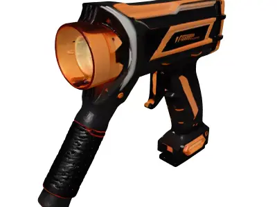 Futuristic Plasma Cutter with Glowing Blade 3D model