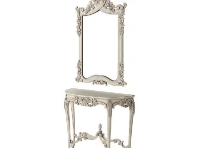 French Bedroom Provencal Marie Antoinette 3D model