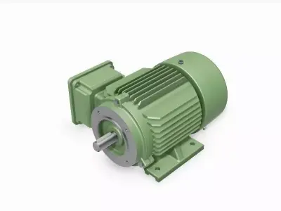 80 B34a Left IEC electric motor - 3D CAD model 3D model