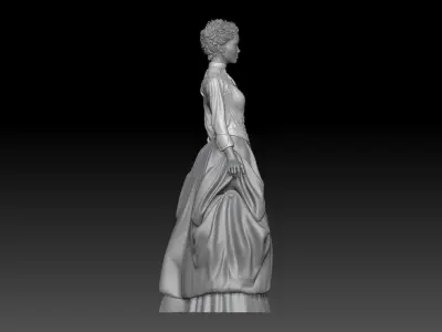 VICTORIAN ERA GIRL 1 3D print model