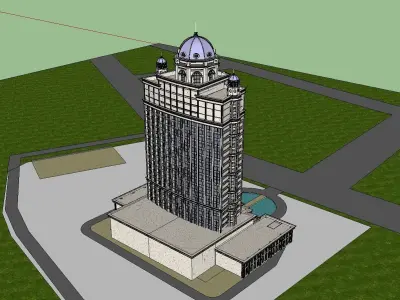 vacation spot-Resort-Fashion Leisure Hotel-0181 3D model