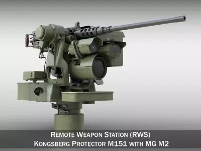 RWS M151 Protector with M2 3D model