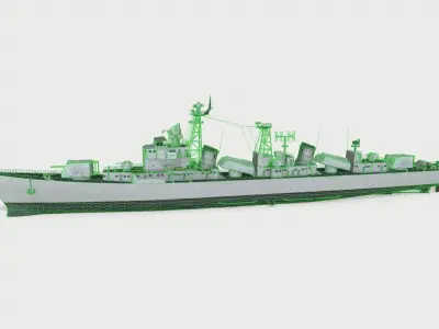 Luda I class Low-poly 3D model