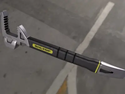 fubar ratchet wrench Low-poly 3D model