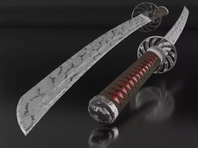 Katana sword Free 3D model buy