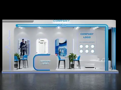 Exhibition Design D1 - 6m x 3m 3D model