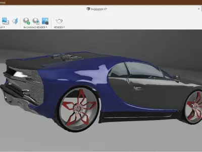 car model bugatti veyron software Free 3D model