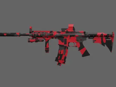 M4 Camo 3D model