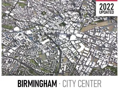 Birmingham Low-poly 3D model purchase