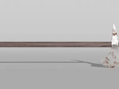Battle Axe Low-poly 3D model