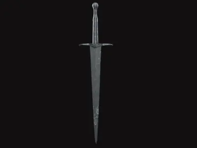 Medieval Sword V02 Low-poly 3D model