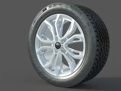 wheel Rim Tire 6 3D model