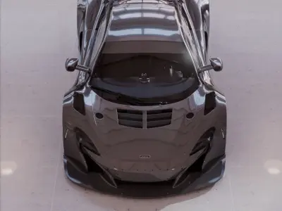 2017 McLaren 650S GT3 MSO - Race Car 3D Model 3D model