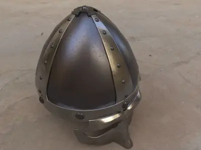 Viking Helmet Medevil Knight Helmet 3D model