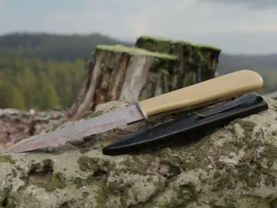 German Trench Knife - Game Ready PBR Historically Accurate Low-poly 3D model