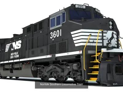 Locomotive 3D Models 3D Model Pack