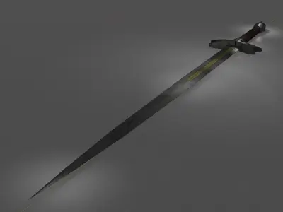 Wolfsbane Sword Free low-poly 3D model