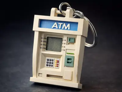ATM Keychain 3D Model 3D model