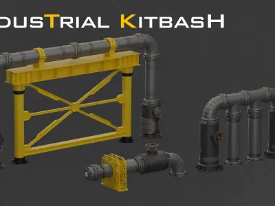 Industrial Kitbash-V4 3D model
