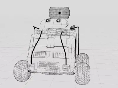 Military Armoured Vehicle Low-poly 3D model