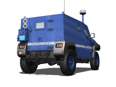 Auverland Panhard PVP - Gendarmerie 3D model