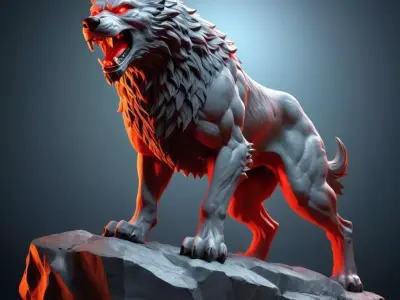 Fenrir -Norse mythology 3D print model