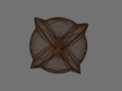 Gold UFO Free 3D model