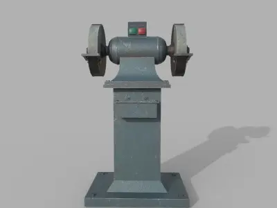 Bench Grinder Low-poly 3D model purchase