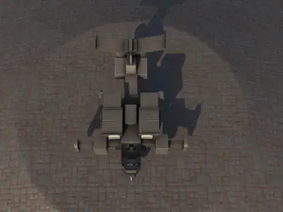 Combat drone 3D model