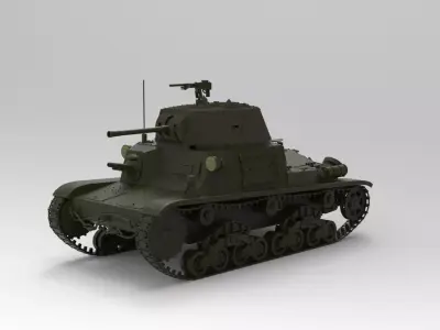 M1340 tank 3D model